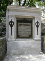 Stele and marble structure