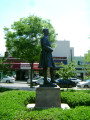 Standing figure (over life-size) on pedestal