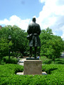 Standing figure (over life-size) on pedestal