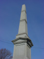 Obelisk with incised letters