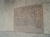 A series of 22 plaques set into the sidewalks surrounding park