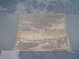 A series of 22 plaques set into the sidewalks surrounding park