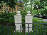 Incised inscription on gatepost