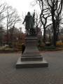 Standing figure (over life size) on pedestal