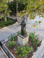 Standing figure (heroic scale) on pedestal