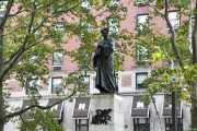 Standing figure (over life-size) on pedestal