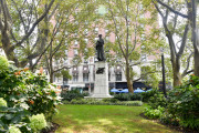 Standing figure (over life-size) on pedestal