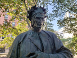 Standing figure (over life-size) on pedestal