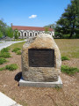 Tablet on boulder