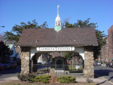 Gatehouse with stele and tablet inside