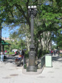 Decorative lamppost, with some original parts taken from a lamppost that was originally located at the Firemen's Memorial at Riverside Park