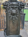 Decorative lamppost, with some original parts taken from a lamppost that was originally located at the Firemen's Memorial at Riverside Park