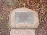 Plaque on boulder