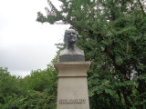 Bust (over life-size) on pedestal