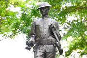 Clinton War Memorial (Doughboy), 2023, NYC Parks