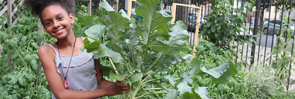 girl in the garden