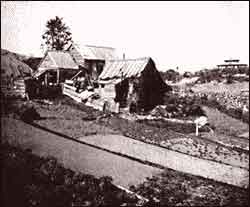 Photo of Squatter's Shack, near Central Park, 1862