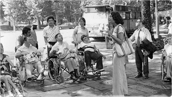 Tours for the Disabled, a Parks photo from July 21, 1974 at Fort Tryon Park.