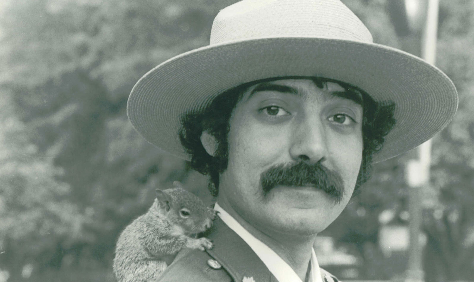 An Urban Park Ranger makes a new furry friend.