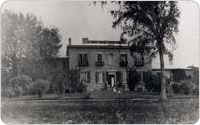 Clarina Bartow and children, Bartow Mansion, Pelham Bay Park, circa 1870, Bartow-Pell Mansion Museum