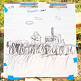 A drawing of the landscape at Freshkills Park