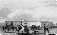 Distributing Reservoir in Murray Hill at 42nd Street, circa 1850, collection of the New York Public Library