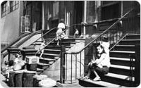 Women and Children on Stoop, circa 1956, New York City Parks Photo Archive