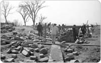 Owl's Head Park construction, March 20, 1935, New York City Parks Photo Archive