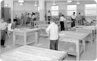 <em>Woodworking Shop at St. John's Recreation Center</em>, April 28, 1956, New York City Parks Photo Archive