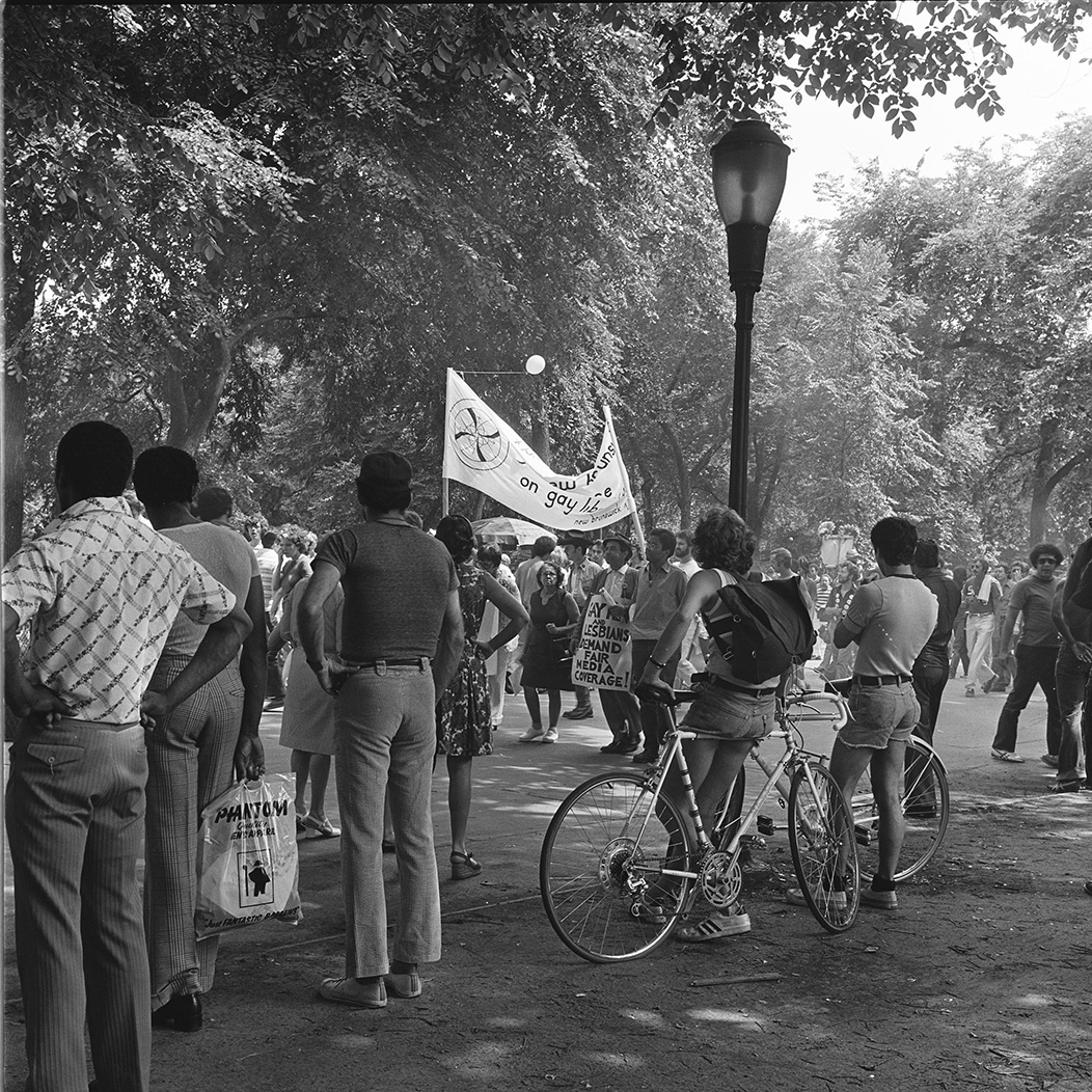 Gay Pride Rally—Marchers and Onlookers, Central Park