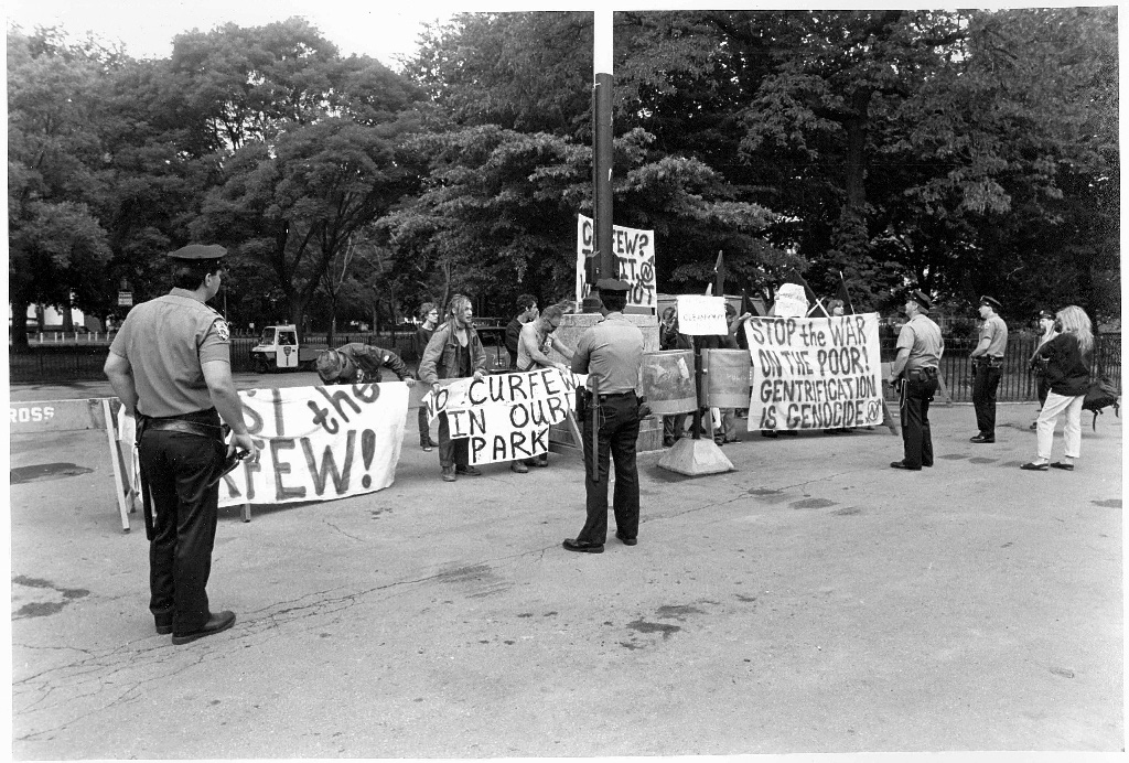 Tompkins Square Park, North Playground Renovation, Protesters