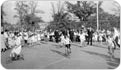 The starting line of a girls? scooter bike race in Brooklyn?s Fort Greene Park, October 3, 1931. Photo by Rutter; Courtesy of Parks Photo Archive.