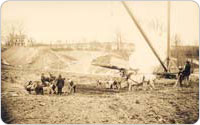 Elmhurst Gas Tanks Construction, 1910, photograph courtesy of National Grid