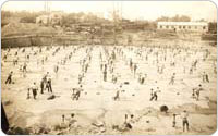 Elmhurst Gas Tanks Construction, 1921, photograph courtesy of National Grid