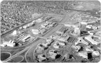 Grand Central Parkway, Horace Harding Blvd, World's Fair construction, November 8, 1938, New York City Parks Photo Archive