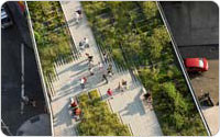 Washington Grasslands, Overhead View, the Highline, 2009, ©Iwan Baan, photograph courtesy of Friends of the High Line