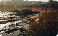 Sherman Creek, now Swindler Cove Park, Harlem River, 1997, Amy Gavaris, photograph courtesy the New York Restoration Project