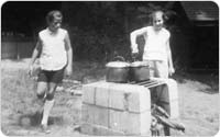 Girl Scouts cooking