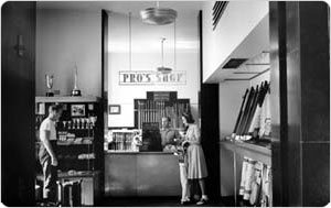 Split Rock Golf Pro´s Shop (interior), Pelham Bay Park, the Bronx, September 10, 1940, New York City Department of Parks & Recreation Photo Archive.