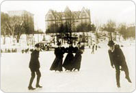 Ice skating at 72nd Street Lake Central Park 1894