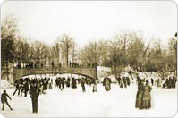 Ice Skating on the Lullwater Prospect Park