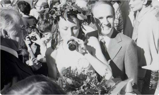 Norwegian Grete Waitz after winning the 1978 New York City Marathon and taking two minutes off the women?s world record.