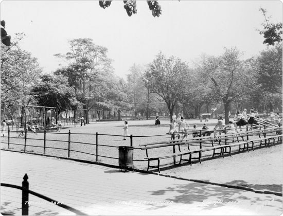 Image of Girls' Playground at Tompkins Square, August 25, 1931