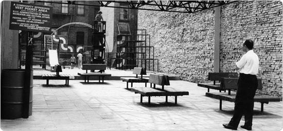 Children at play in a vest pocket park located at 182 Mulberry Street , July 13, 1968. Photo by Daniel McPartlin; Courtesy of Parks Photo Archive, Neg. 33279.