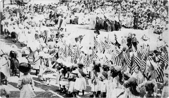 ?Festival of ?The Parade of States,? Hamilton Fish Park, July 1, 1911. All Park Playgrounds Represented.? From the Parks Annual Report for the Year Ending December 31, 1911.