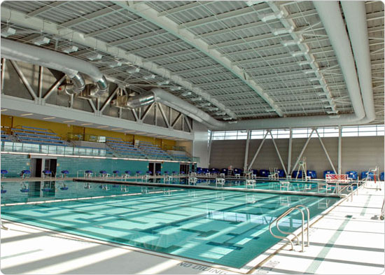 The pool at Flushing Meadows Corona Park Pool & Rink, January 7, 2008. Photo by Daniel Avila.