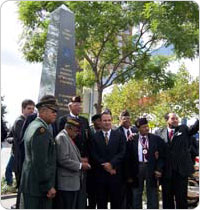 September 29, 2006 dedication ceremony of the 396th Memorial. Photo: Jonathan Kuhn.