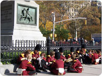 November 11, 2006 (Veterans Day) shot of the Worth Monument. Photo by Jonathan Kuhn.