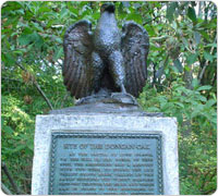 Dongan Oak Marker, October 3, 2005. Photo by John Zimny.