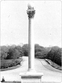 Maryland Monument image from the Parks Department Annual Report, circa 1895.